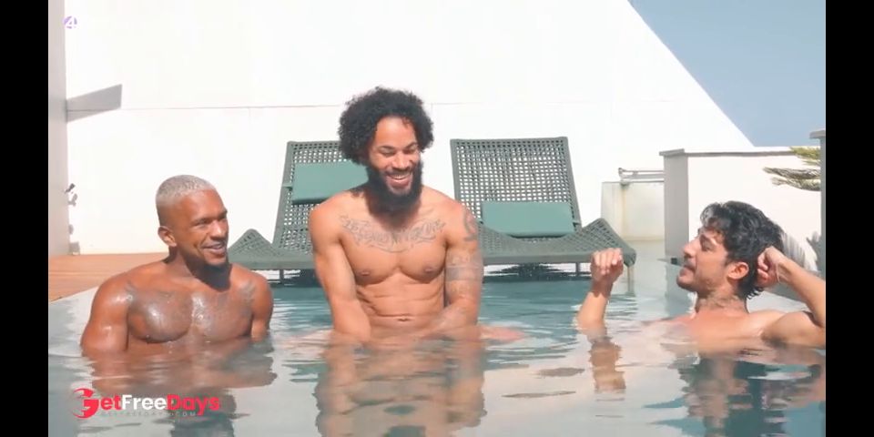 Hot Brazilian Pool Threesome
