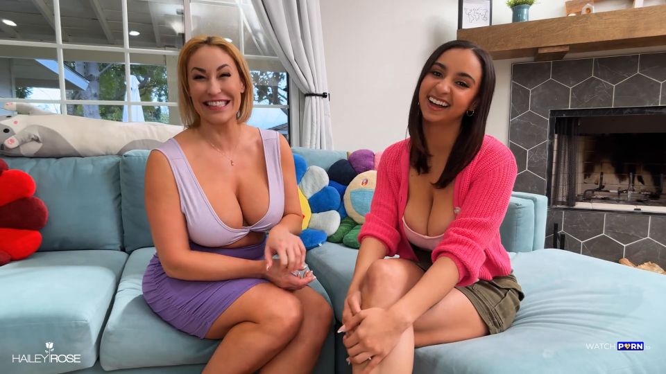 Hailey Rose, Ryan Keely - Our Big Boobie Milf Neighbor Stops By For A Sneaky Visit Full HD 1080p - Big tits